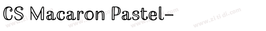 CS Macaron Pastel字体转换